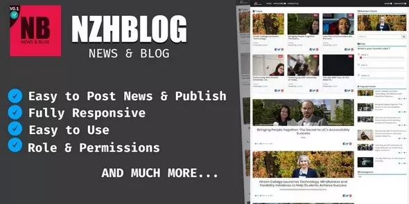 NzhBlog - Blog And News System PHP