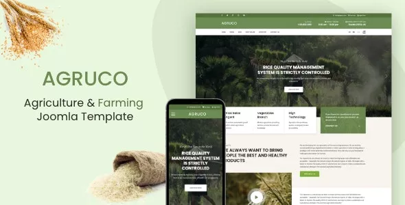 Agruco - Agriculture & Organic Food Joomla 4 Template