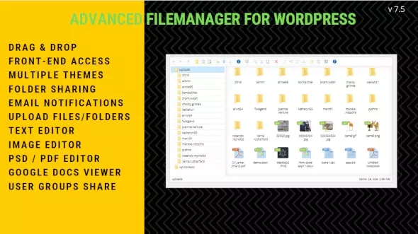 File Manager Plugin for WordPress v7.5.6