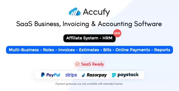 Accufy v2.4 - SaaS Business & Accounting Software