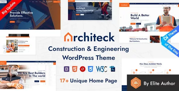 Architeck v1.6 - Construction WordPress Theme