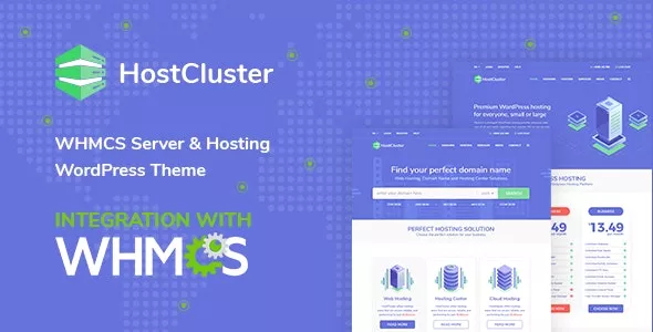 HostCluster v2.1 – WHMCS Hosting WordPress Theme
