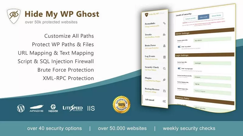 Hide My WP Ghost v6.0.11 - Use the Most User-Friendly WordPress Security Plugin