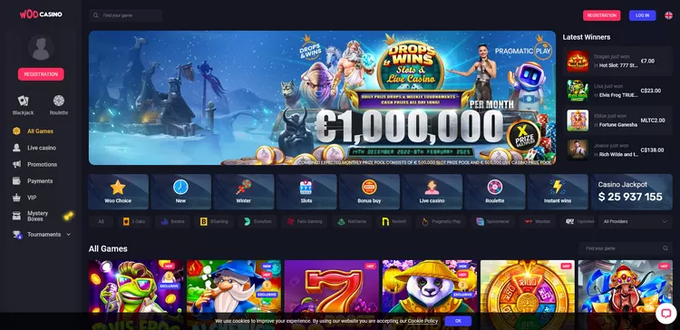 Woocasino - Casino Offer for News & Existing Players Bonuses