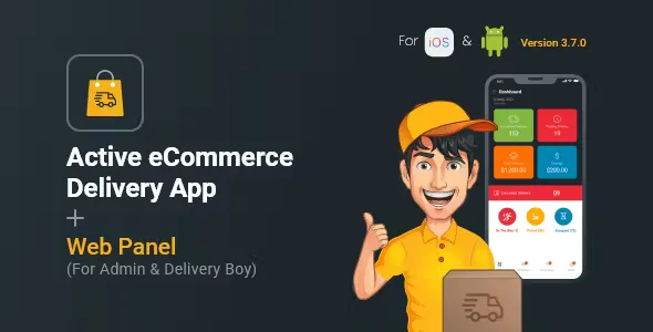 Active eCommerce Delivery Boy Flutter App v3.1