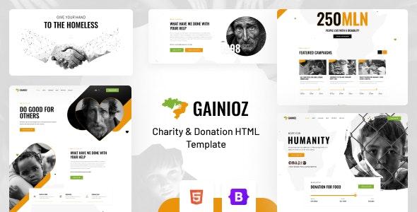 Gainioz v1.3 - Charity & Donation HTML Template