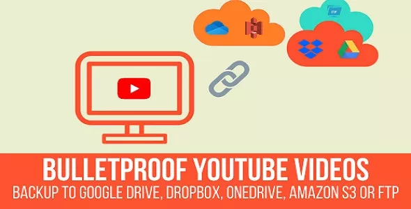 Bulletproof YouTube Videos v1.2.4 - Backup to Google Drive, Dropbox, OneDrive, Amazon S3, FTP