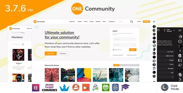 OneCommunity v3.7.6 - BuddyPress Membership Theme