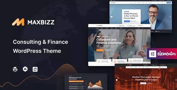 Maxbizz v1.1.3 - Consulting & Financial Elementor WordPress Theme