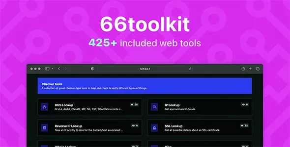 66toolkit v14.0.0 - Ultimate Web Tools System (SAAS)