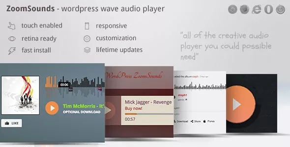 ZoomSounds v6.73 - WordPress Wave Audio Player with Playlist