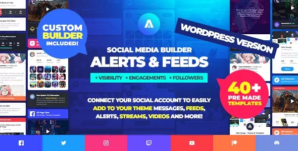 Asgard v1.2.6 - Social Media Alerts & Feeds WordPress Builder