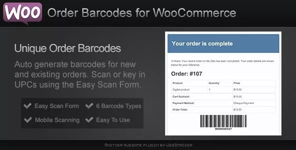 Order Barcodes for WooCommerce v2.9