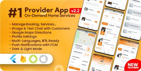 Service Provider App for On-Demand Home Services Complete Solution v2.0.0