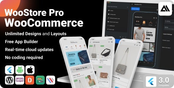 WooStore Pro WooCommerce v3.0.0 - Flutter E-commerce Full App, Multi Vendor Marketplace Support