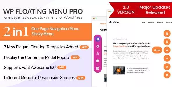 WP Floating Menu Pro v2.1.3 - WordPress Sticky Menu Plugin