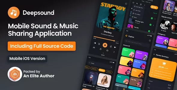 DeepSound IOS v1.2.7 - Mobile Sound & Music Sharing Platform Mobile IOS Application