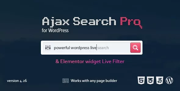 Ajax Search Pro v4.23.1 - Live WordPress Search & Filter Plugin