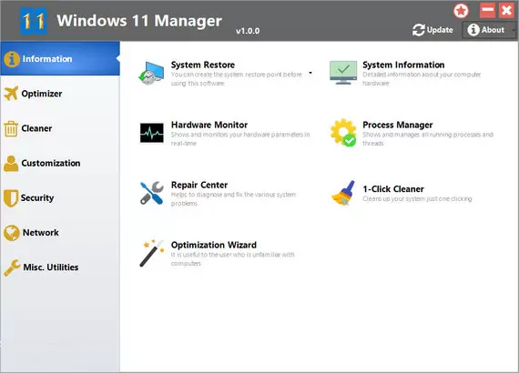 Windows 11 Manager 1.0.9 Portable
