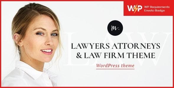 M.Williamson v1.2.5 - Lawyer & Legal Adviser WordPress Theme
