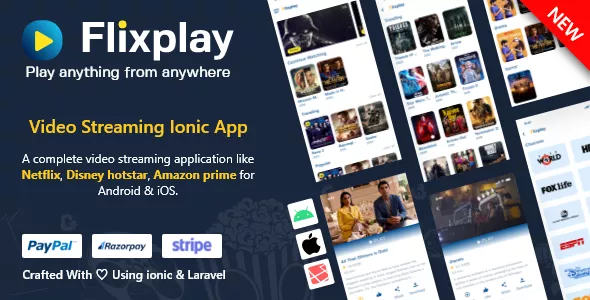 Flixplay - Video Streaming App Like Netflix Primevideo