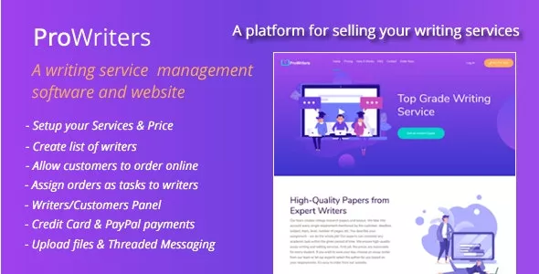 ProWriters v1.7 - Sell Writing Services Online
