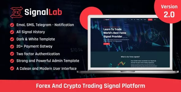 SignalLab v1.2 - Forex And Crypto Trading Signal Platform