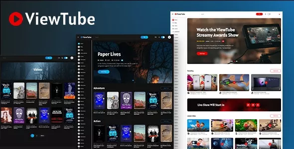 ViewTube v1.1.9 - Video Streaming WordPress Theme