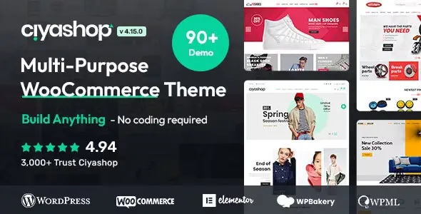 CiyaShop v4.8.3 - Responsive Multi-Purpose WooCommerce WordPress Theme