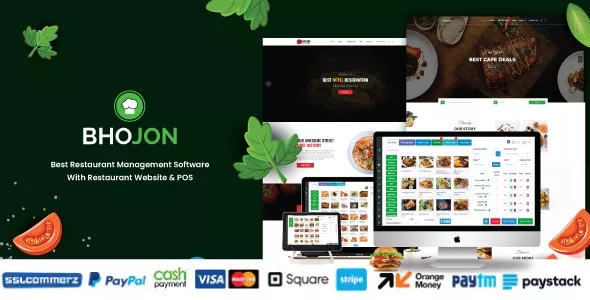 Bhojon v2.8 - Best Restaurant Management Software with Restaurant Website