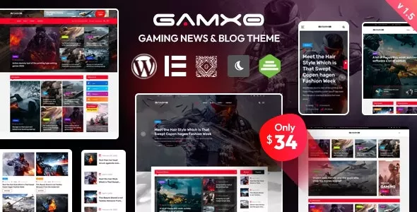 Gamxo v1.6 - WordPress Gaming News & Blog Theme