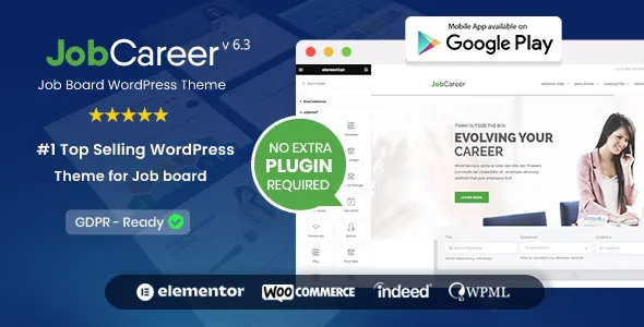 JobCareer v4.0 - Job Board Responsive WordPress Theme