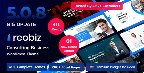 Reobiz v4.7.7 - Consulting Business WordPress Theme