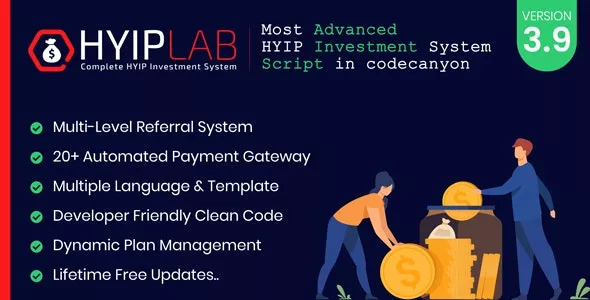 HYIPLAB v3.9 - Complete HYIP Investment System