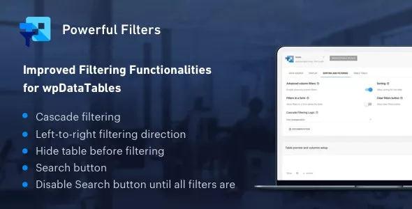 Powerful Filters for wpDataTables v1.4.3 - Cascade Filter for WordPress Tables