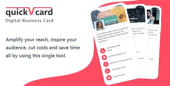 QuickVCard v1.6 - Digital Business Card SaaS PHP Script