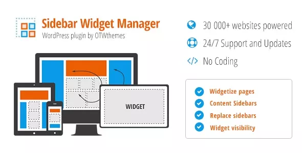 Sidebar & Widget Manager for WordPress v4.7