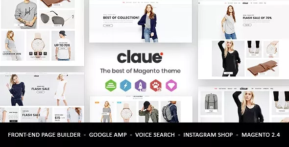 Claue v1.9.9 - Clean, Minimal Magento 2 and 1 Theme