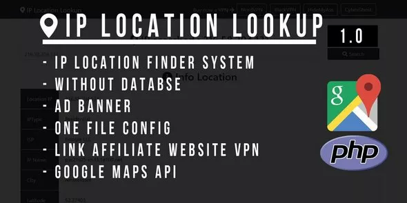 IP Location Lookup PHP Script v1.1