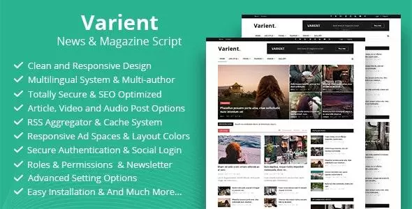 Varient v2.2.1 - News & Magazine Script
