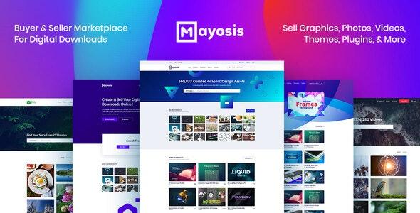 Mayosis v3.7.6 - Digital Marketplace WordPress Theme