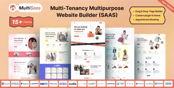 MultiSaas v1.0.6 - Multi-Tenancy Multipurpose Website Builder (Saas)