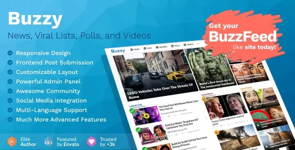 Buzzy v4.8.5 - News, Viral Lists, Polls and Videos