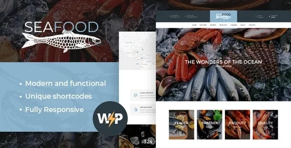 Seafood Company & Fish Restaurant WordPress Theme v1.5.8