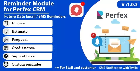 Reminder module for Perfex CRM v1.0.3
