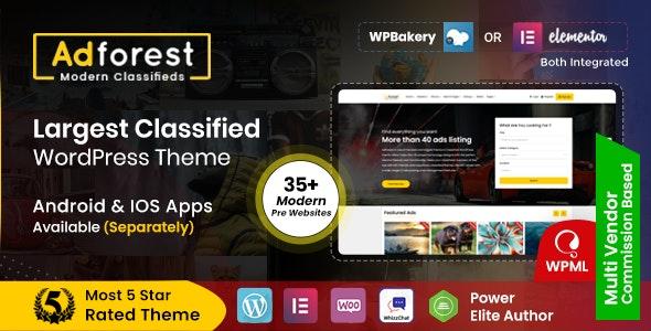 AdForest v5.0.5 - Classified Ads WordPress Theme