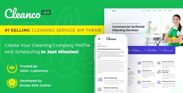 Cleanco v3.2.4 - Cleaning Service Company WordPress Theme
