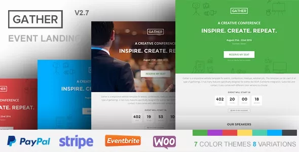 Gather v3.0.6 - Event & Conference WP Landing Page Theme