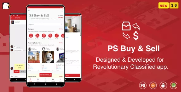 PS BuySell v3.6 - Olx, Mercari, Offerup, Carousell, Buy Sell Clone Classified App