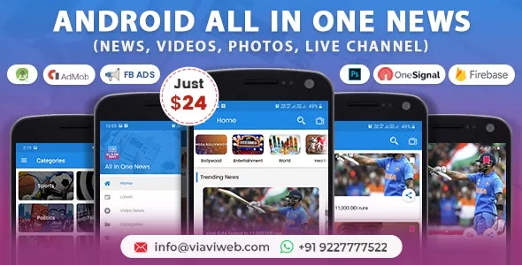 All In One News v3.0 (News, Videos, Photos, Live Channel)